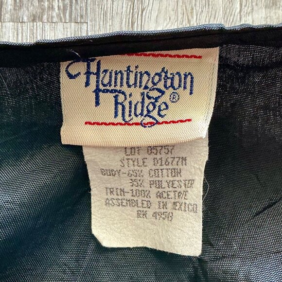 Vintage Huntington Ridge Classic 1990s Floral Tapestry Tie Back Vest Cottagecore - Picture 12 of 13